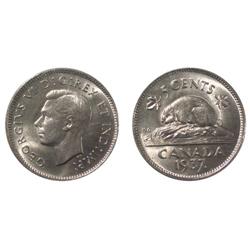 1937 Canada Five Cents-ICCS MS65