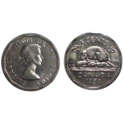 1958 Canada Five Cents-ICCS MS65
