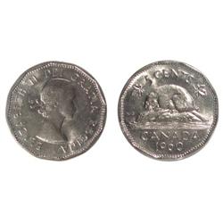 1960 Canada Five Cents-ICCS MS65