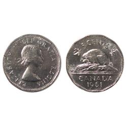 1961 Canada Five Cents-ICCS MS65