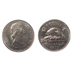 1975 Canada Five Cents-ICCS MS65