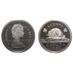 1989 Canada Five Cents-ICCS PF68UHC