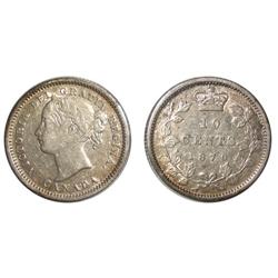 1870N/0 Canada Ten Cents-VF30