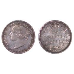 1874H Canada Ten Cents-ICCS VF30