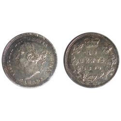 1890H Canada Ten Cents-ICCS VF30