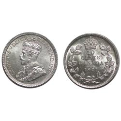 1921 Canada Ten Cents-ICCS MS63