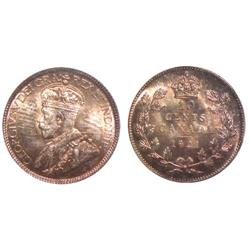 1921 Canada Ten Cents-PCGS MS64