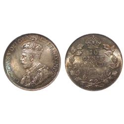 1930 Canada Ten Cents-PCGS MS65