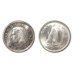 1938 Canada Ten Cents-ICCS MS63
