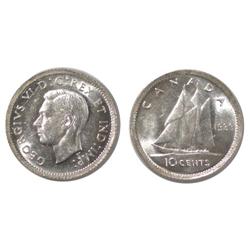 1939 Canada Ten Cents-ICCS MS62Cameo