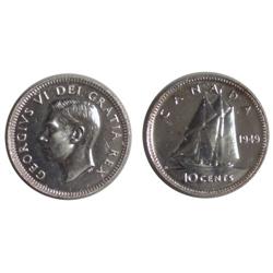 1949 Canada Ten Cents-ICCS SP66