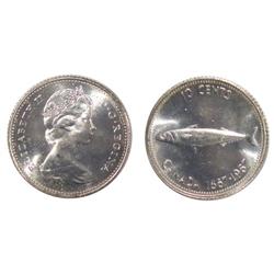 1967 Canada Ten Cents-ICCS MS65