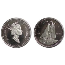 1992 Canada Ten Cents-ICCS PF68UHC