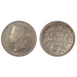 1880W0 Canada Twenty-Five Cents-ICCS VG8