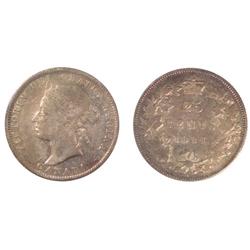 1886 Canada Twenty-Five Cents-ICCS F12
