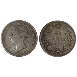 1887 Canada Twenty-Five Cents-VG10
