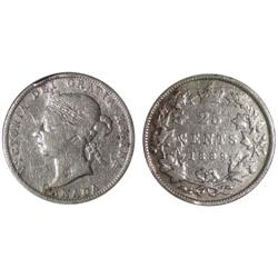 1889 Canada Twenty-Five Cents-G6