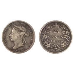1899 Canada Twenty-Five Cents-ICCS F12