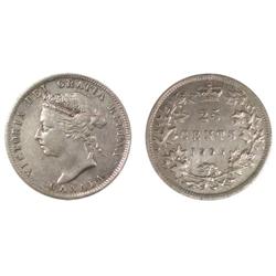 1900 Canada Twenty-Five Cents-ICCS EF40