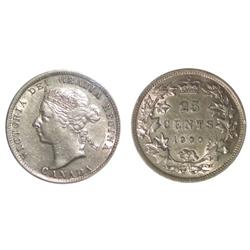 1900 Canada Twenty-Five Cents-ICCS EF40