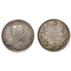 1903 Canada Twenty-Five Cents-ICCS EF40