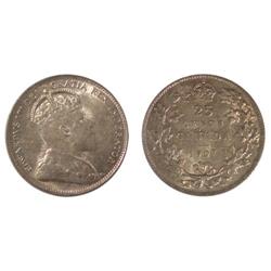 1907 Canada Twenty-Five Cents-ICCS EF40
