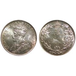 1929 Canada Twenty-Five Cents-PCGS MS64