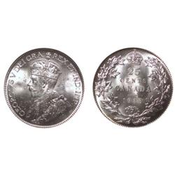 1933 Canada Twenty-Five Cents-PCGS MS64