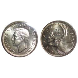 1947 Canada Twenty-Five Cents-ICCS MS63