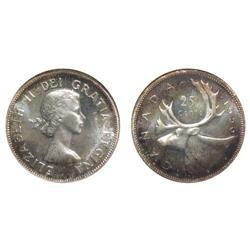 1956 Canada Twenty-Five Cents-ANACS PL66