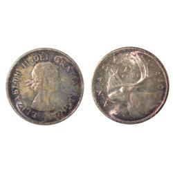 1960 Canada Twenty-Five Cents-ICCS MS65