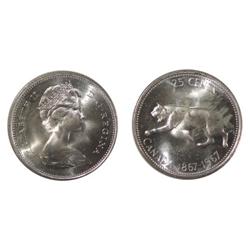 1967 Canada Twenty-Five Cents-ICCS MS65