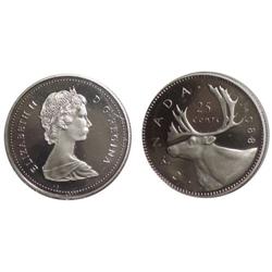 1988 Canada Twenty-Five Cents-ICCS PF68UHC