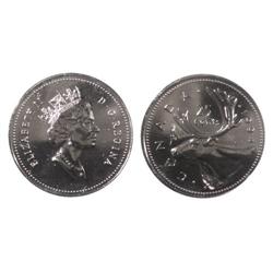 1994 Canada Twenty-Five Cents-ICCS MS66
