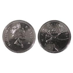 1995 Canada Twenty-Five Cents-ICCS MS66