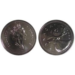 1999 Canada Twenty-Five Cents-ICCS MS66