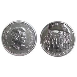 2005Lib.Canada Twenty-Five Cents-ICCS MS67