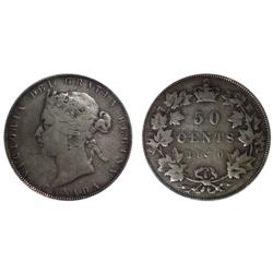 1870LCW Canada Fifty Cents-ICCS F12