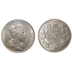 1904 Canada Fifty Cents-ICCS EF40