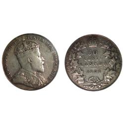 1905 Canada Fifty Cents-ICCS VF20