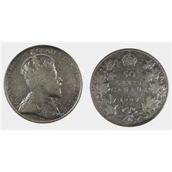 1907 Canada Fifty Cents-ICCS F12