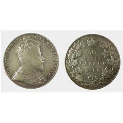 1909 Canada Fifty Cents-ICCS F15