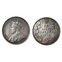 1913 Canada Fifty Cents-ICCS VF30