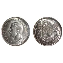 1938 Canada Fifty Cents-ICCS MS62
