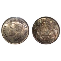 1943 N3 Canada Fifty Cents-ICCS MS62