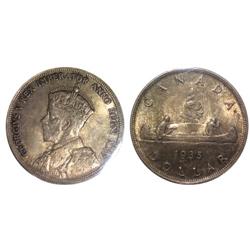 1935 Canada One Dollar-ICCS MS63