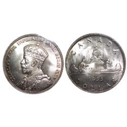 1935 Canada One Dollar-ICCS MS64