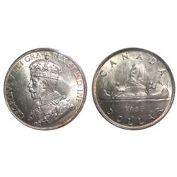 1936 Canada One Dollar-ICCS MS62