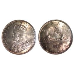 1936 Canada One Dollar-ICCS MS63