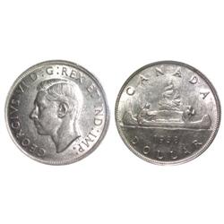 1938 Canada One Dollar-ICCS EF45